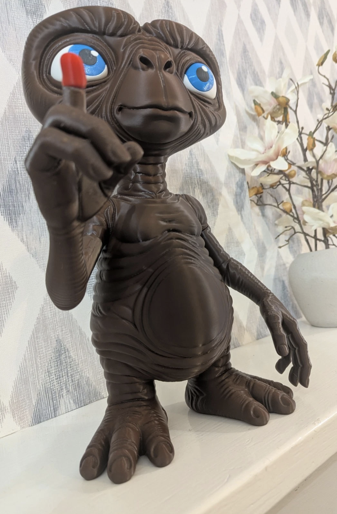 E.T. The Extra-Terrestrial Figure-Dark Brown-Quality PET-G 40cm Tall