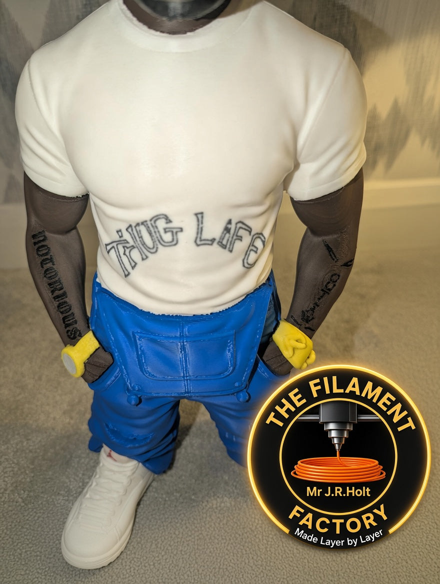 2Pac Inspired “Thug Life” Collectible Figurine – 40cm Tall Hand-Finished