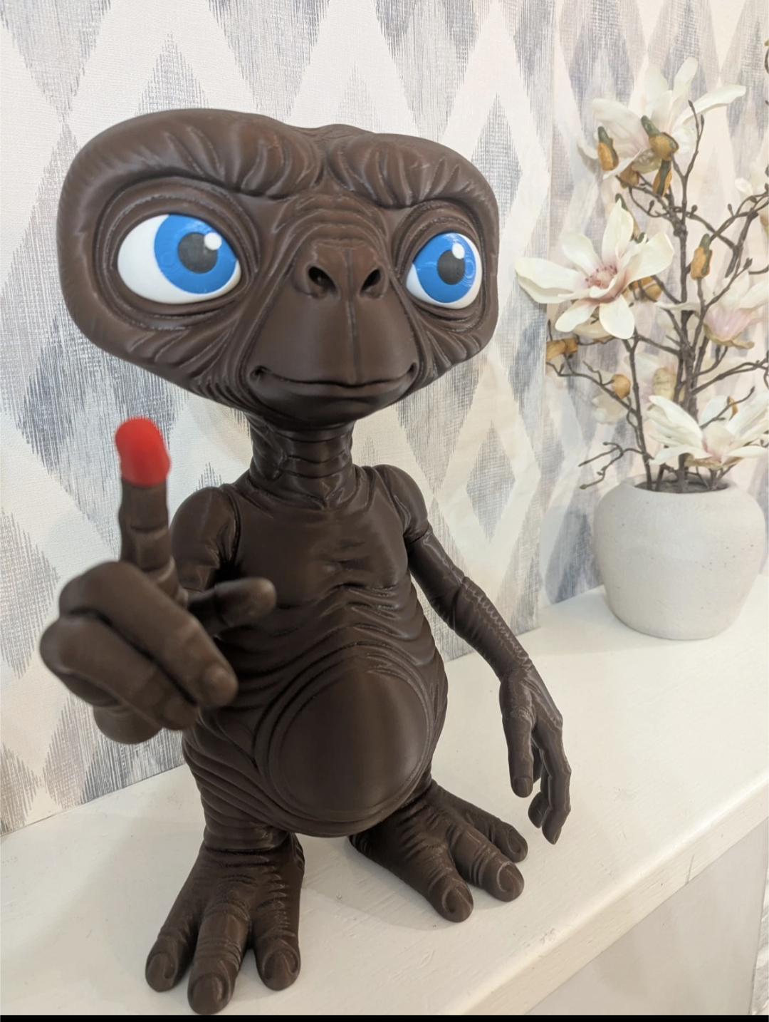 E.T. The Extra-Terrestrial Figure-Dark Brown-Quality PET-G 40cm Tall