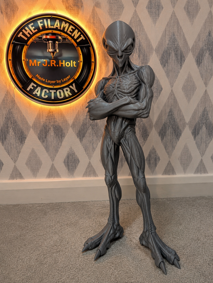 Exclusive Grey Alien Statue – 60cm Tall Masterpiece**