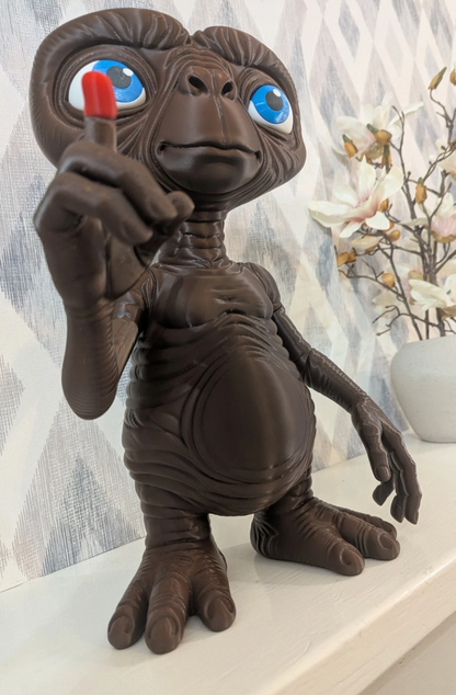 E.T. The Extra-Terrestrial Figure-Dark Brown-Quality PET-G 40cm Tall