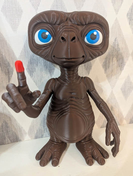 E.T. The Extra-Terrestrial Figure-Dark Brown-Quality PET-G 40cm Tall