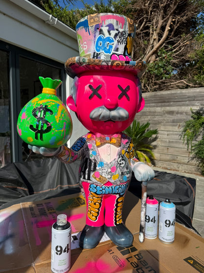 Mark Carrington Original 1/1 Art The Money Man Sculpture – Filament Factory