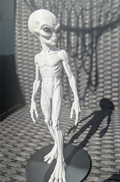 Gray Alien Watcher Figurine 24cm Tall On Stand – Sci-Fi - Detailed Sculpture