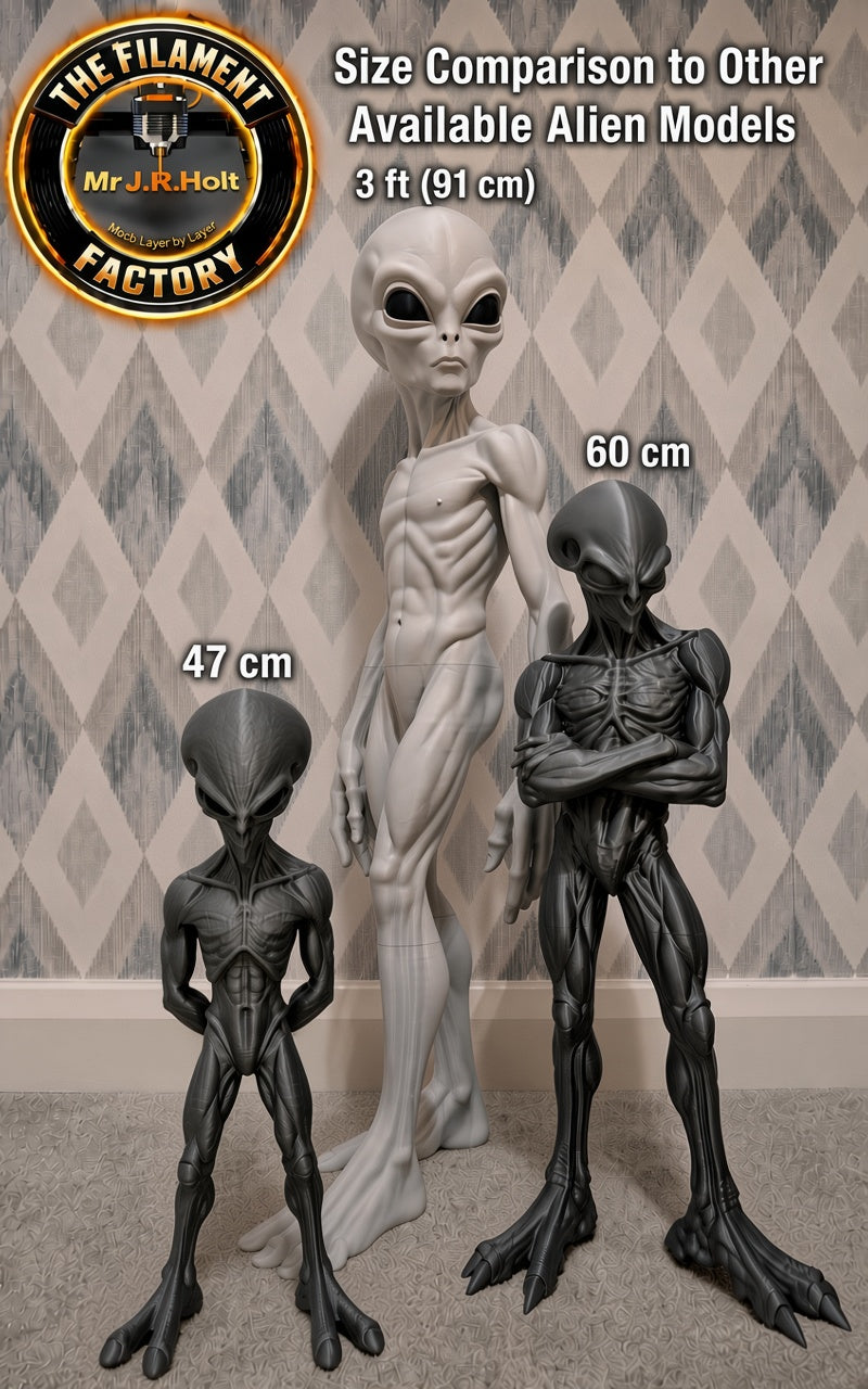 Exclusive Grey Alien Statue – 60cm Tall Masterpiece**