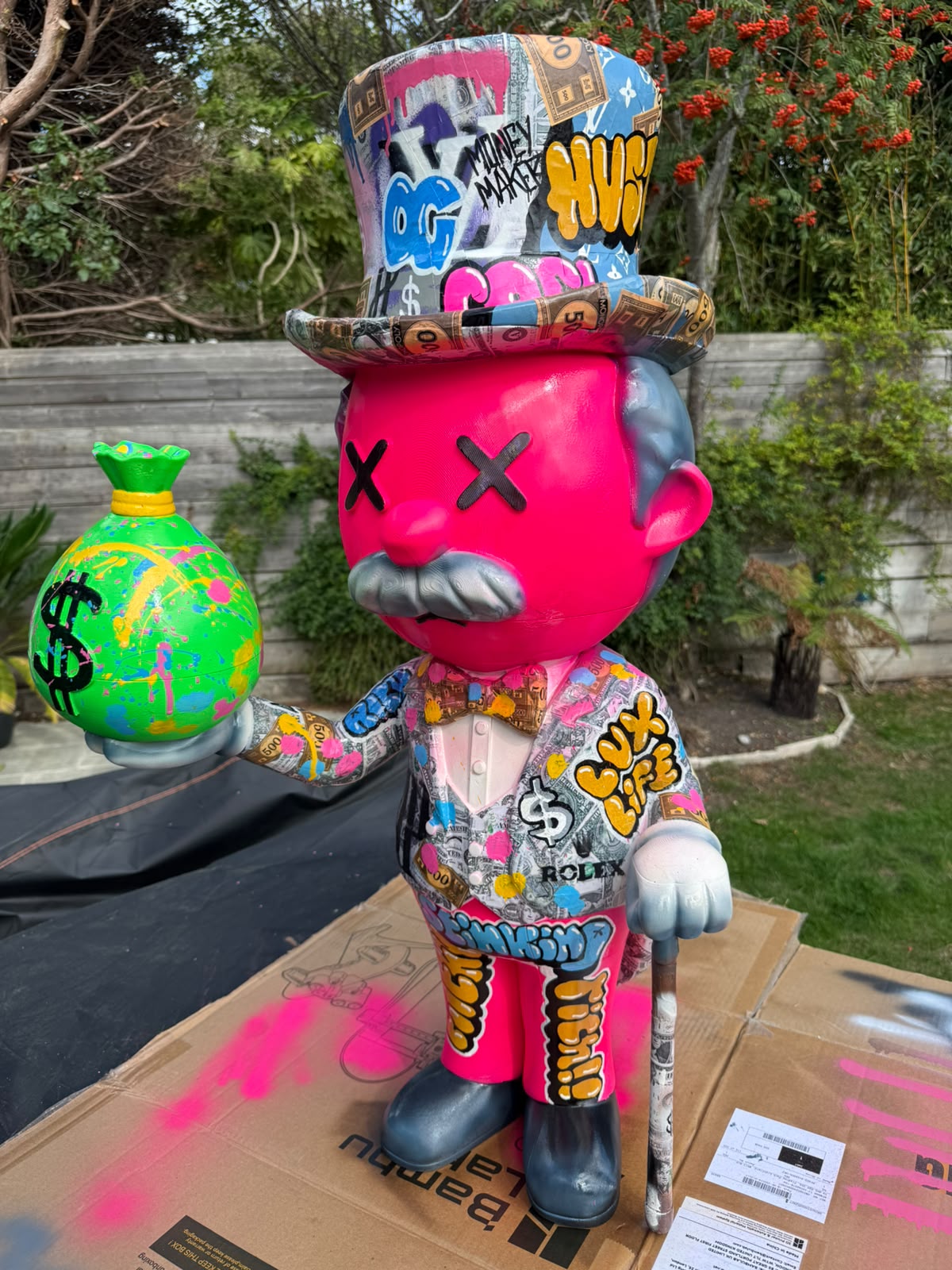 Mark Carrington Original 1/1 Art The Money Man Sculpture – Filament Factory