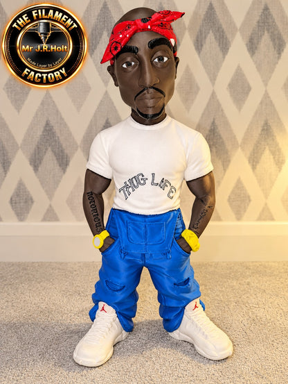 2Pac Inspired “Thug Life” Collectible Figurine – 40cm Tall Hand-Finished