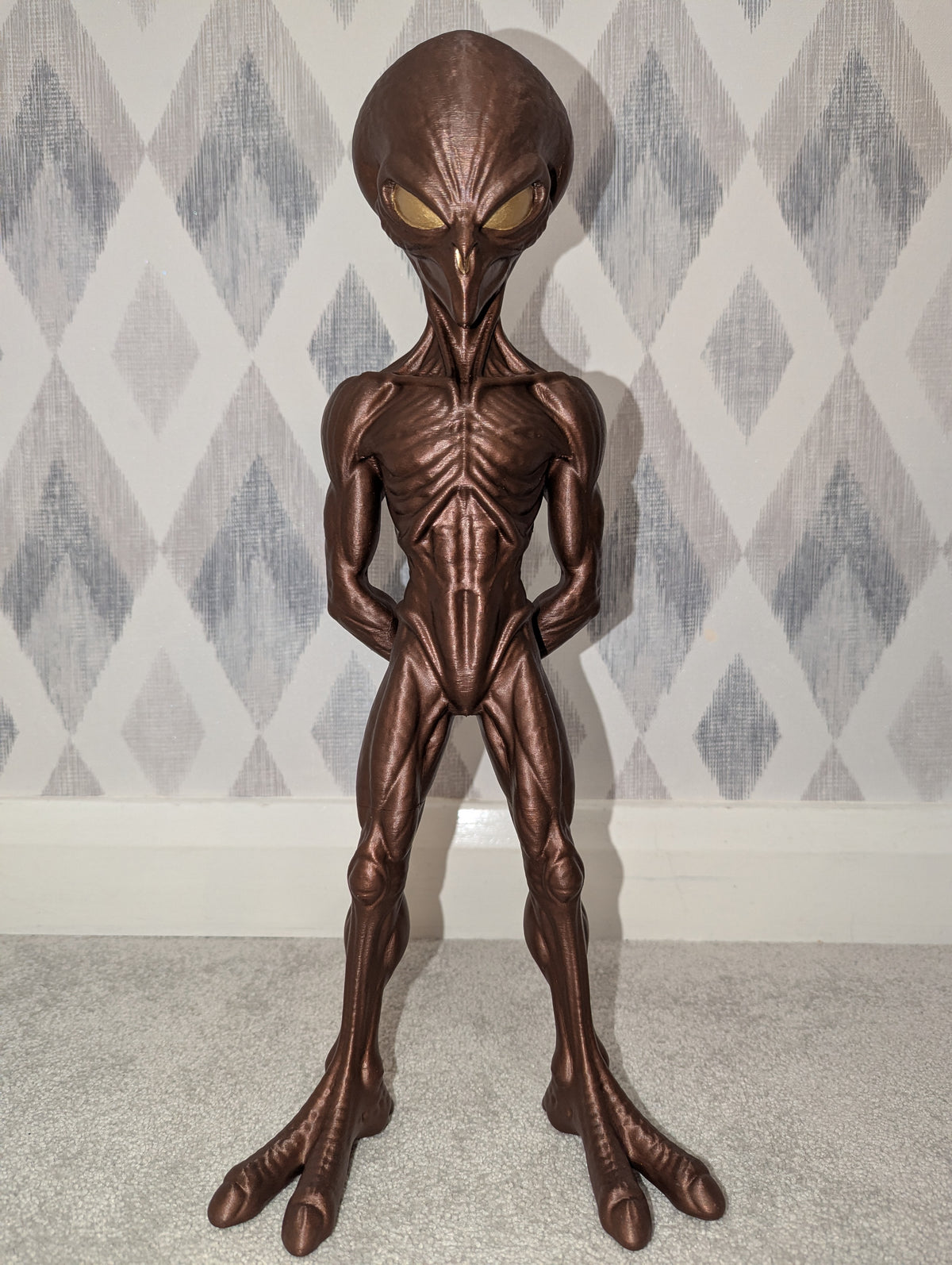 The Watcher -Exclusive Grey Alien Statue – 47cm Tall