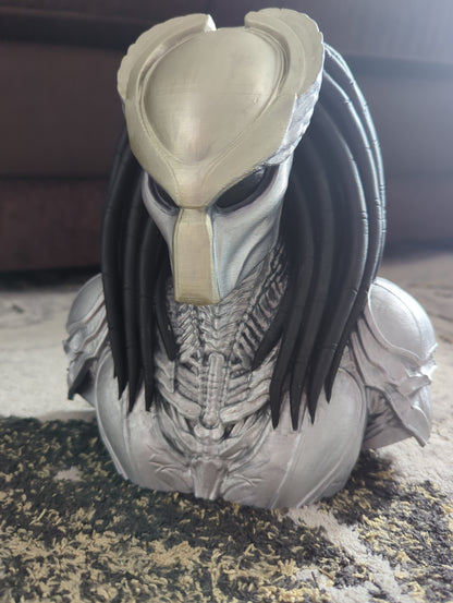 Predator Bust | 3D Printing model | Hand Painted | High Detail 21.5cm Tall