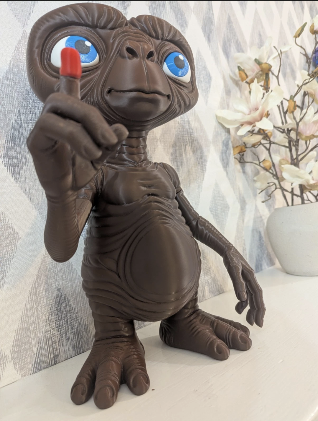E.T. The Extra-Terrestrial Figure-Dark Brown-Quality PET-G 40cm Tall