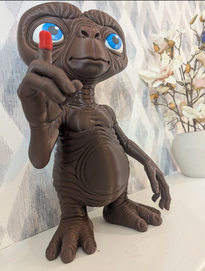 E.T. The Extra-Terrestrial Figure-Dark Brown-Quality PET-G 40cm Tall