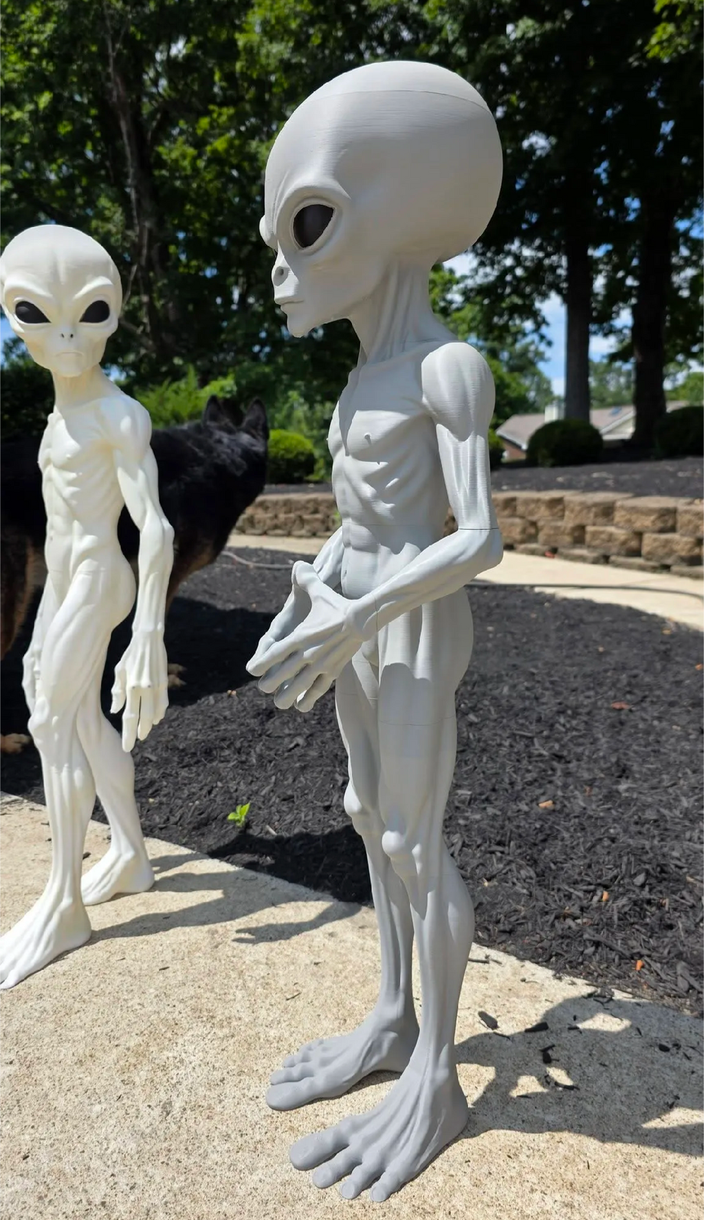 Gray Alien Figurine 3foot Tall –Sci-Fi-Detailed Sculpture -Collectible Uk Seller
