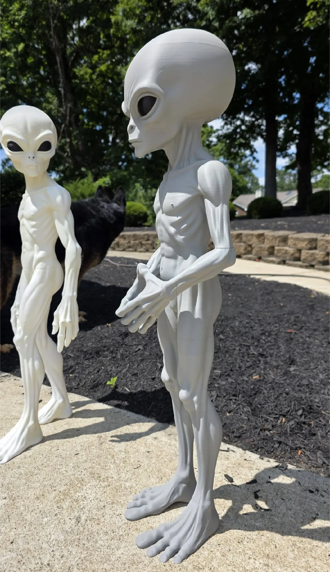 Gray Alien Figurine 3foot Tall –Sci-Fi-Detailed Sculpture -Collectible Uk Seller